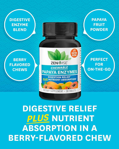 Papaya Digestive Enzymes with Bromelain Chewables