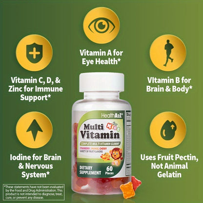 Multivitamin Gummies: Essential Vitamins and Nutrients for Growing Bodies!