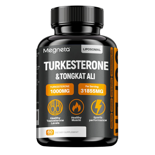 Turkesterone Supplement - 60 Capsules, Turkestanica, Tongkat Ali and Colostrum