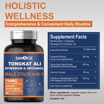 Tongkat Ali 4 in 1 - 300mg, 60 capsules.