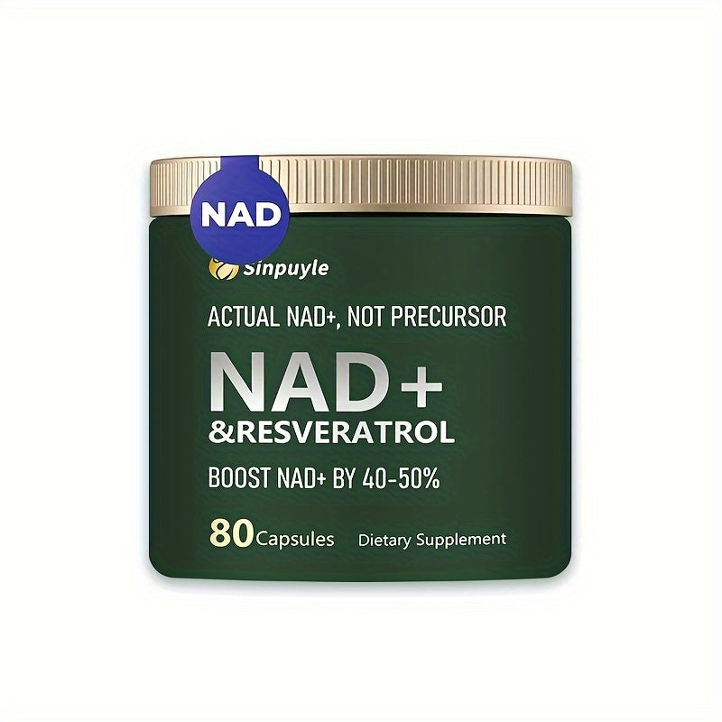 NAD   Booster: resveratrol and quercetin 80 capsules