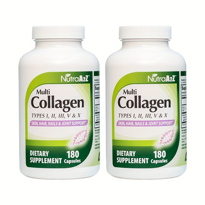 Multi-Collagen Complex - 180 capsules for glowing skin, healthy joints and strong hair